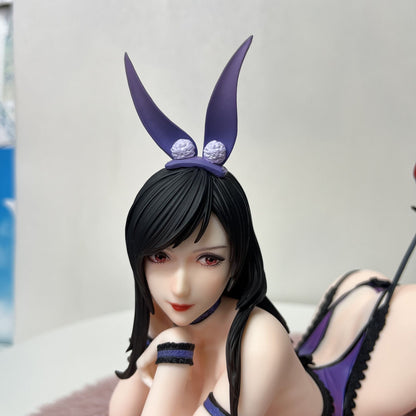 Lying Bunny Girl Tifa Anime Figure GK Model Ornament