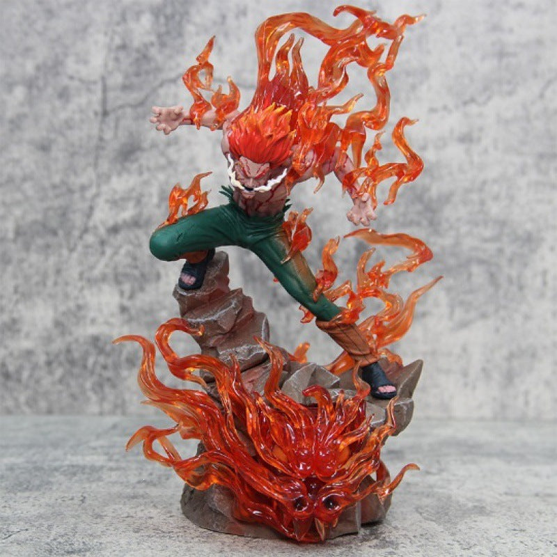 Naruto Ten Years Hundred Ninja Kakashi Might Guy Night Guy Obito Uchiha Anime Figure Model