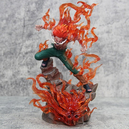 Naruto Ten Years Hundred Ninja Kakashi Might Guy Night Guy Obito Uchiha Anime Figure Model