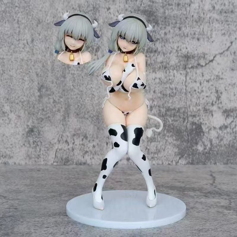 Uzaki-chan Cow Model Figure Anime Girl Computer Case Decoration Bed Hand Figure Swimsuit