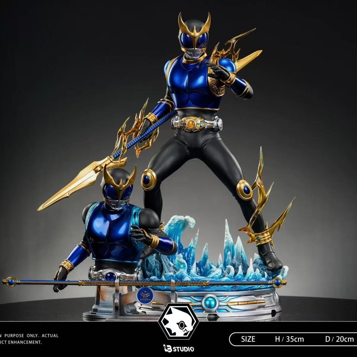 LB Kuuga Dragon Form S+ Full Paint Half Body Statue Anime GK Figure Model Gift
