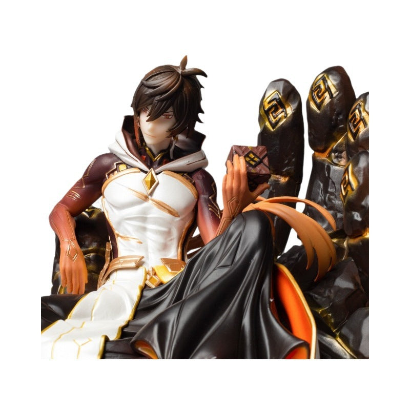 Game Merch GK Zhongli Dust Lord Rex Lapis Figure Model Ornament