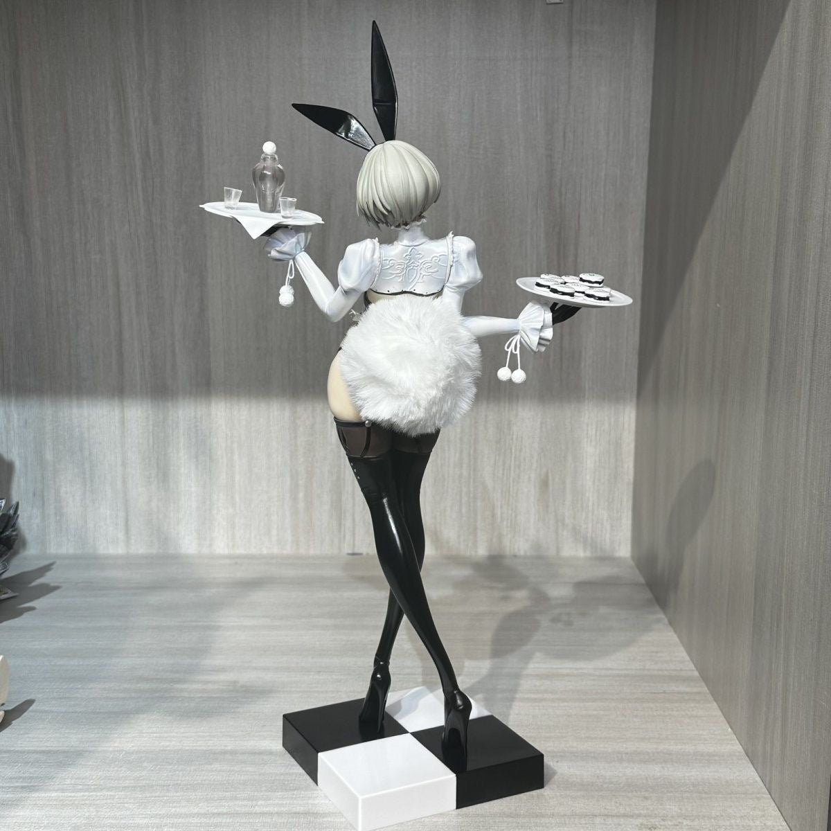 Nier Automata 2B Bunny Girl Black Stockings Suspender Desktop Figure Statue