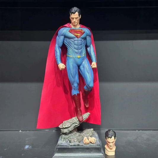 DC Justice League Man of Steel Superman GK Statue Figure Fashion Model Ornament