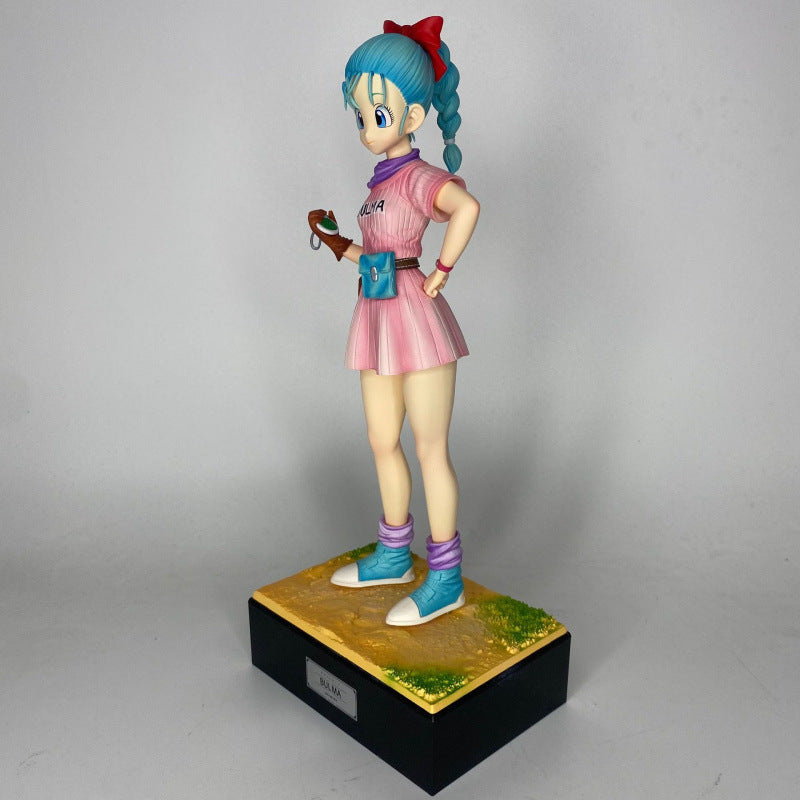 JT Studio Dragon Ball Child Bulma Anime Girl Figure Model Handcraft Ornament