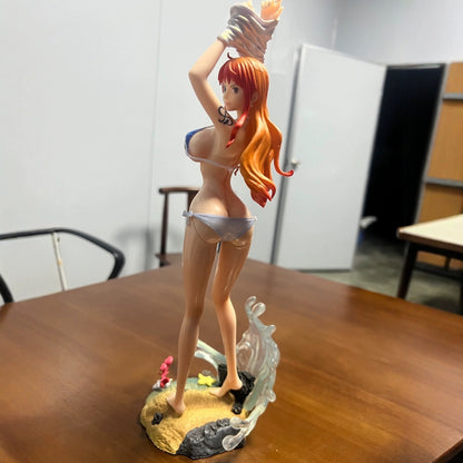 One Piece Nami Swimsuit Figure Anime Cartoon Desktop Model