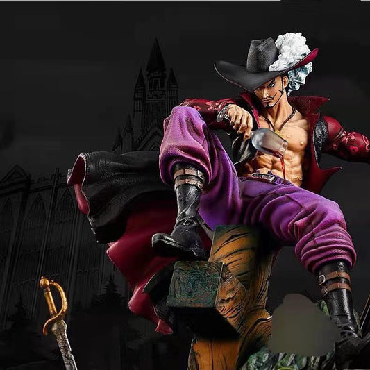 One Piece Warlord Mihawk Zoro Anime GK Model Figure Statue