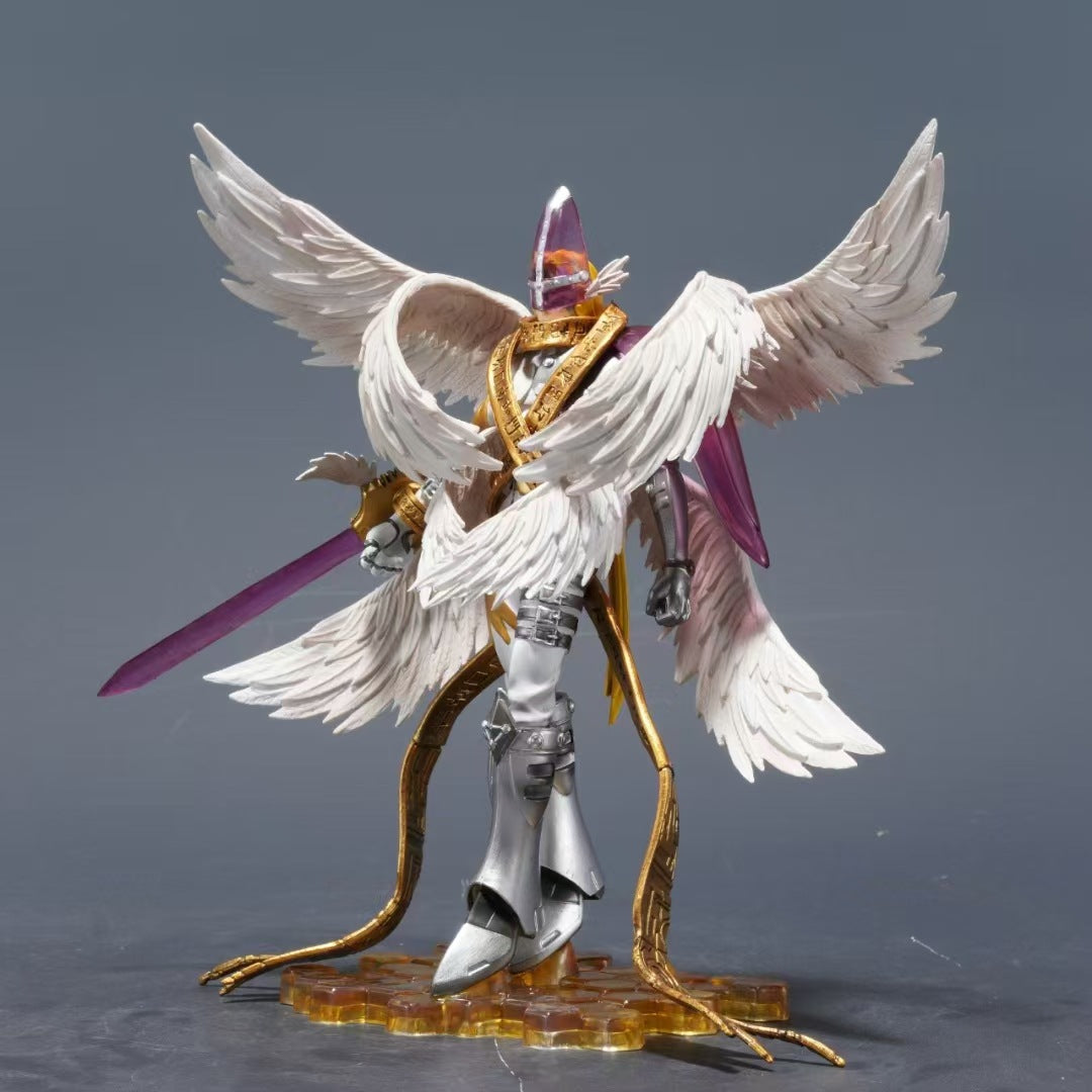 Anime WarGreymon Omnimon HolyAngemon Figure Model Statue Desktop Ornament