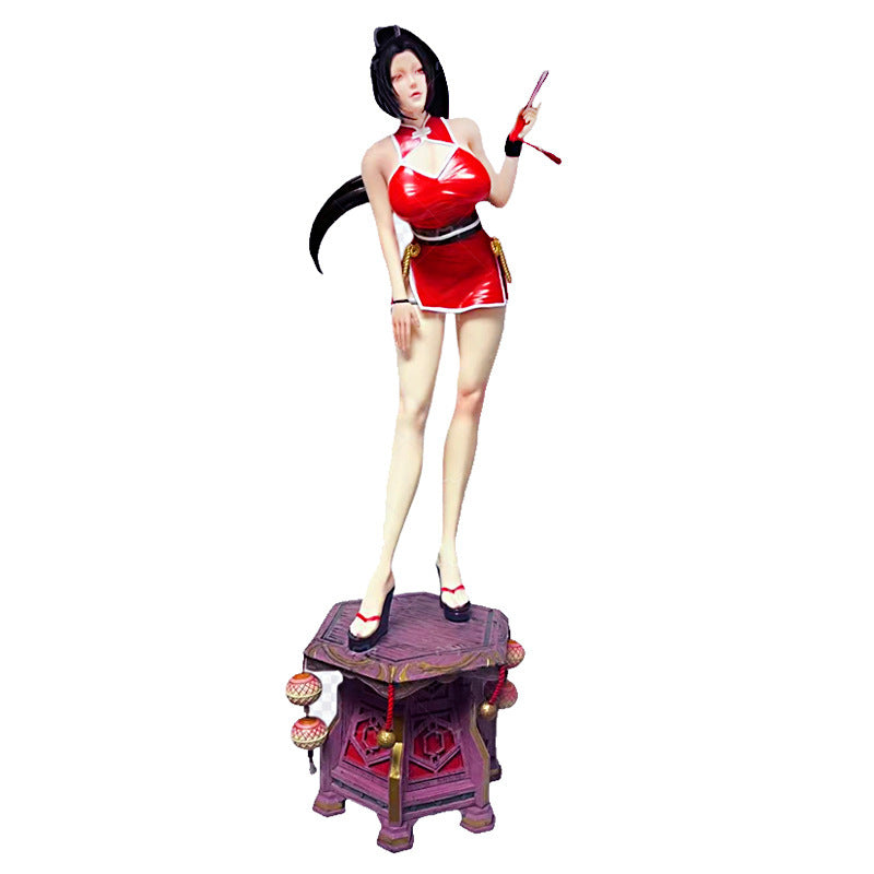 SH Mai Shiranui Figure Red Dress Edition Sexy Girl Model Large Doll King of Fighters