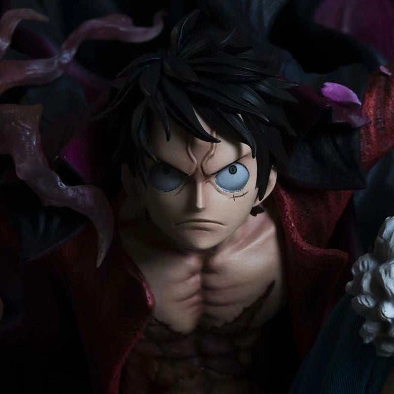 One Piece Anime GK Figure Sculpture Large Throne Luffy Collectible