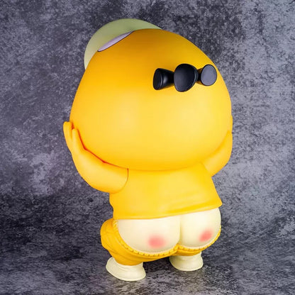 Premium Edition Giant Psyduck Crayon Shin-chan Cos Psyduck 1:1 Anime Cartoon Model Figure Ornament