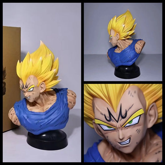 Xiaoxin Anime Super Saiyan GK Evil Vegeta 1:1 Half Body Bust Figure Anime Model