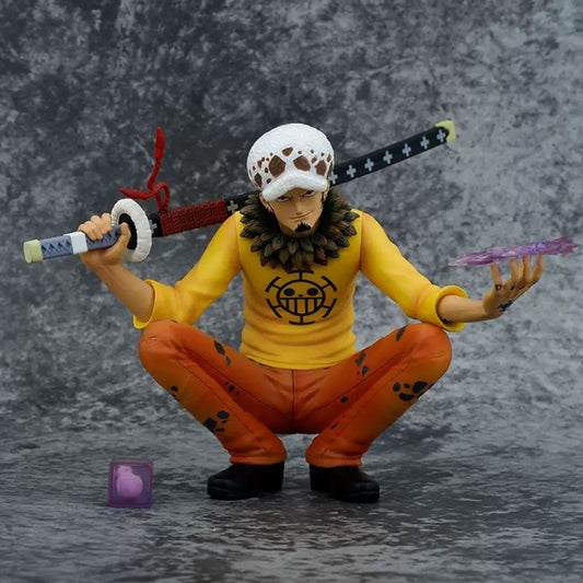 One Piece Trafalgar Law Squatting Pose with Sword Figure Boxed