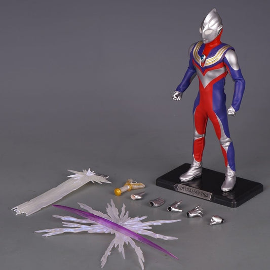 New Domestic Ultraman Tiga Cloth Figure - Composite Type, Glowing, Articulated Hand-Painted Model
