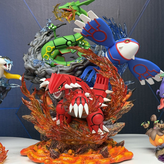 Pokemon Hoenn Trio Scene GK Evolution Figure Glowing Model Statue
