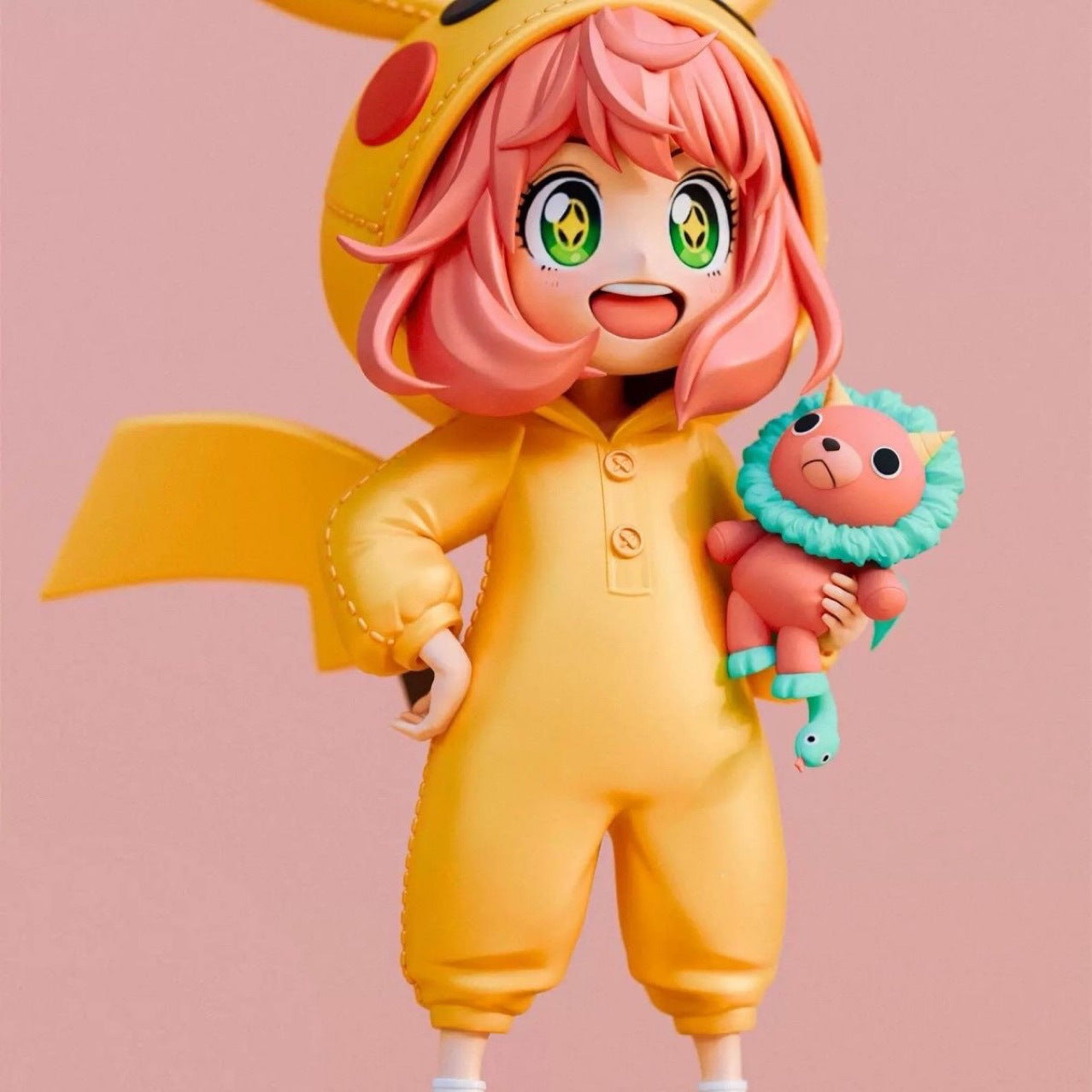 Spy x Family Anya Cosplay Pikachu Figure 2D Bishoujo Desktop Ornament Gift Model