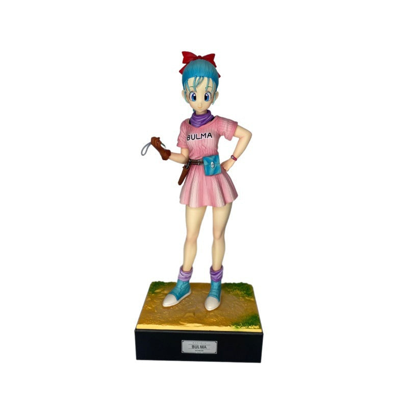 JT Studio Dragon Ball Child Bulma Anime Girl Figure Model Handcraft Ornament