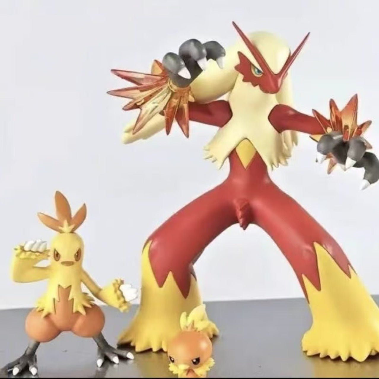 ACE Blaziken Evolution Set S+ High Edition 8cm Pokemon GK Anime Model