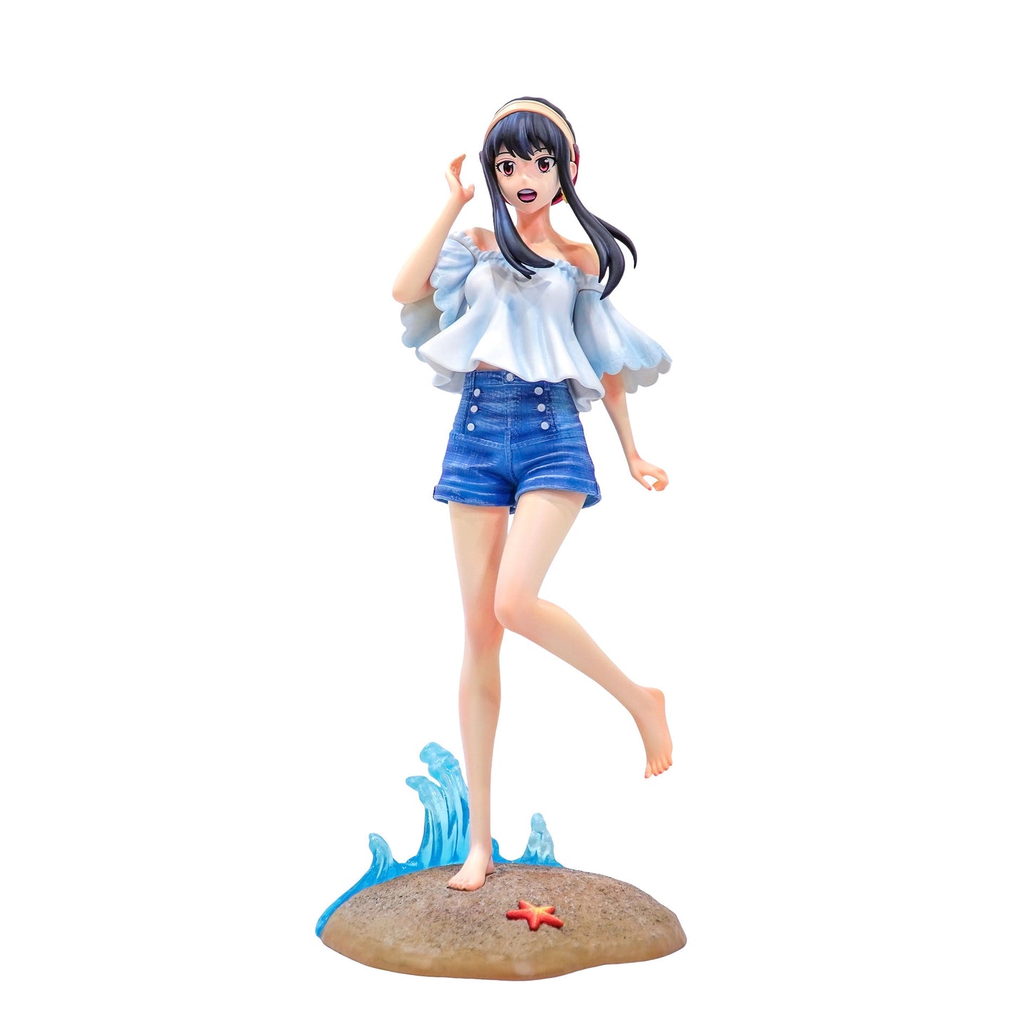 JT Anime Spy x Family Beach Yor GK Yor Forger Scene Statue Model Figure Ornament