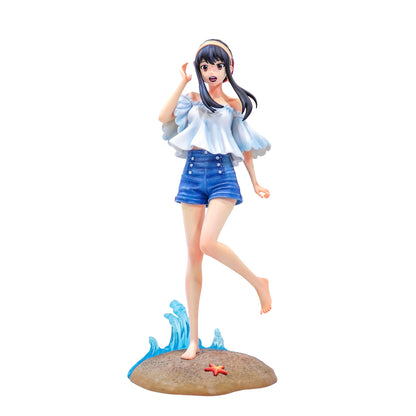 JT Anime Spy x Family Beach Yor GK Yor Forger Scene Statue Model Figure Ornament