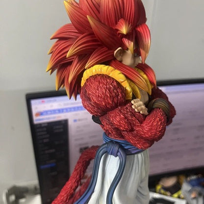 JG Bear Super Saiyan 4 Gogeta Dragon Ball Figure 31cm Anime Model Desktop Gift