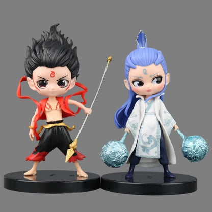 New Movie Nezha: The Devil's Birth Nezha Figure Ornament Model Doll Ao Bing Gift