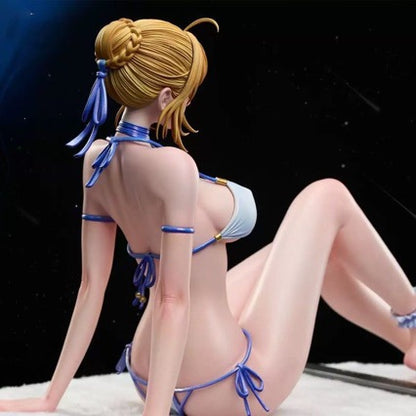 ZN Swimsuit Saber Artoria Anime Figure GK Model Desktop Decor