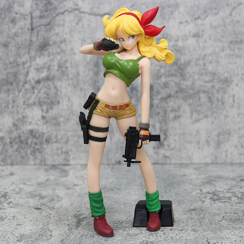 LL Dragon Ball Series Blonde Launch Figure Adventure Standing Pose Anime Model