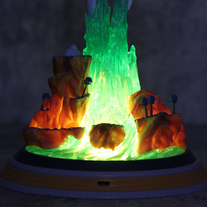 Dragon Ball Diving Vegeta Figure Glowing Model Anime Goku Super Saiyan Series