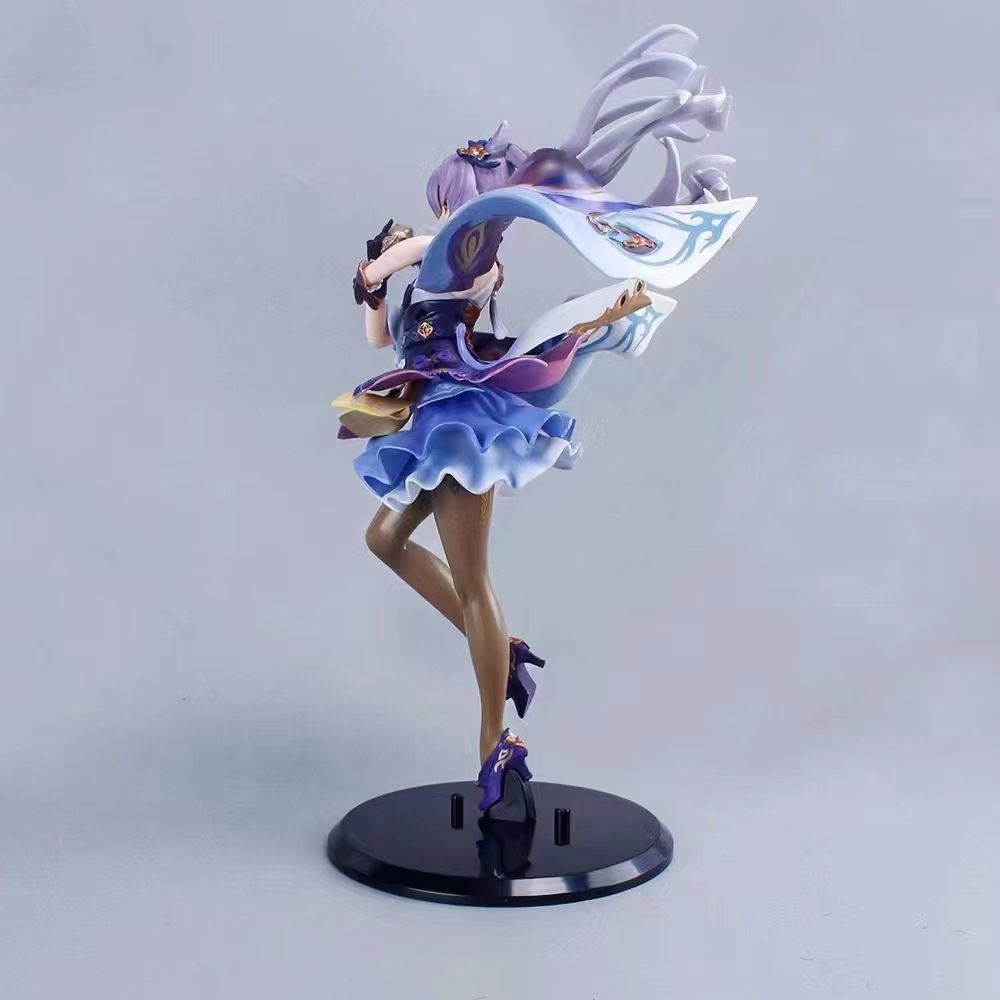 Anime Girl Keqing Thunderbolt Fast Rain Figure Anime Game Model Figure