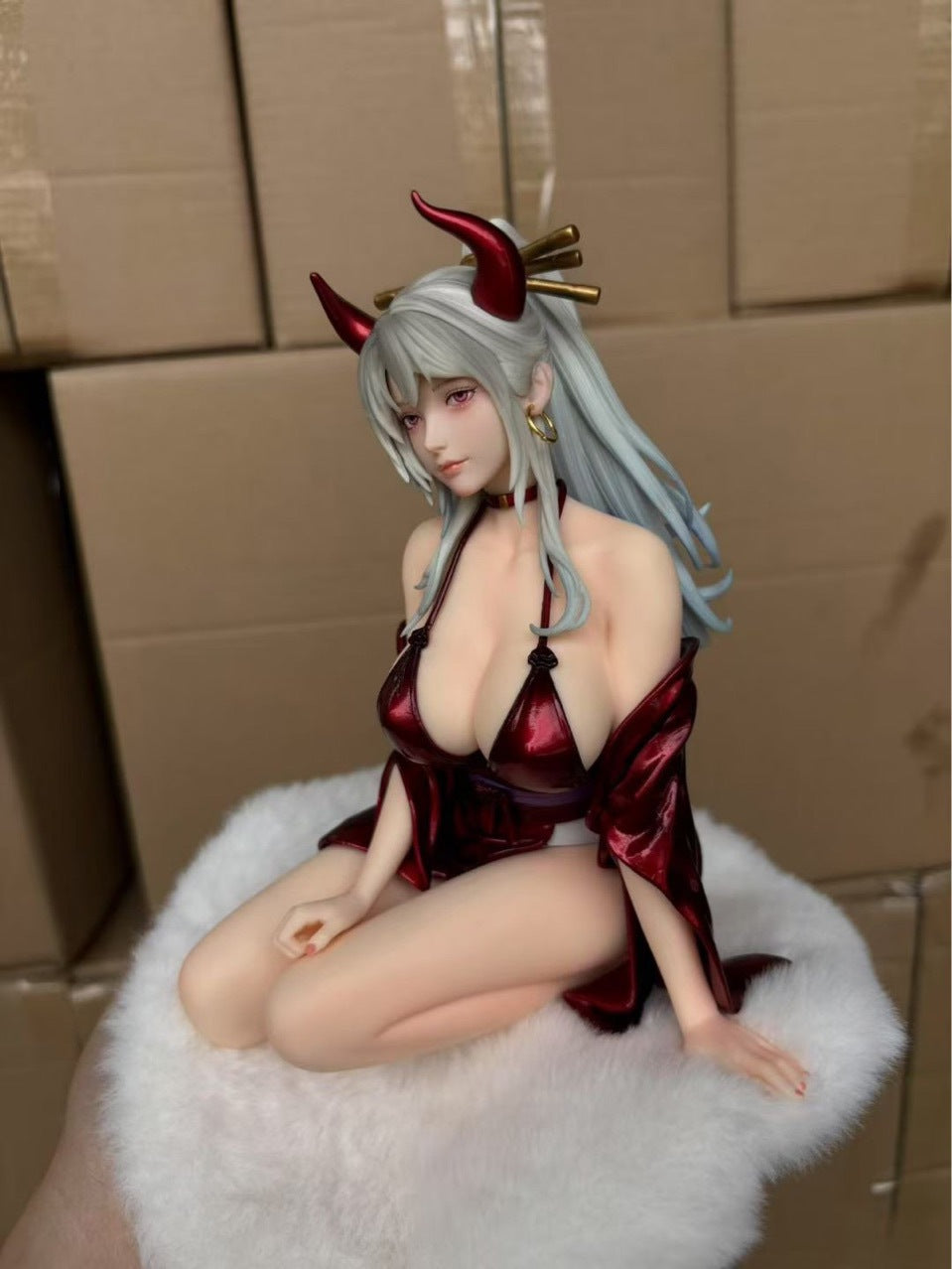 One Piece Series Kimono Kneeling Yamato Figure Anime GK Statue Model