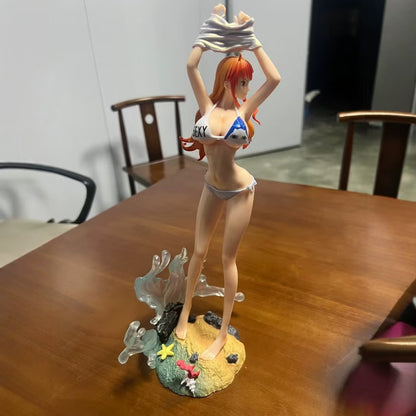 One Piece Nami Swimsuit Figure, Anime Collectible Toy, Desktop Display Model