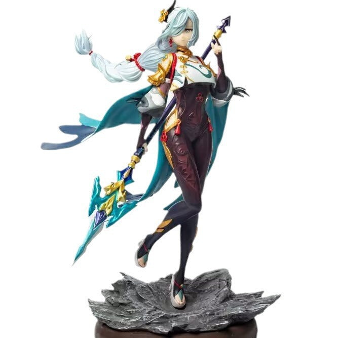 Game Related GK Shenhe Solitary Recluse Cryo Support Figure Model