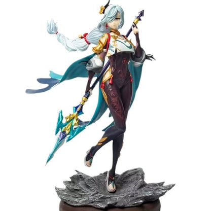 Game Related GK Shenhe Solitary Recluse Cryo Support Figure Model