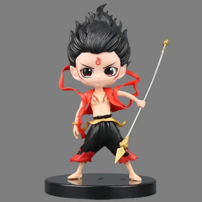 New Movie Nezha: The Devil's Birth Nezha Figure Ornament Model Doll Ao Bing Gift
