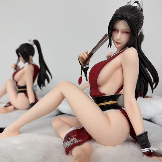 Sitting Mai Shiranui 1/4 Female Sculpture Series Zhenxian's Bath Anime Figure
