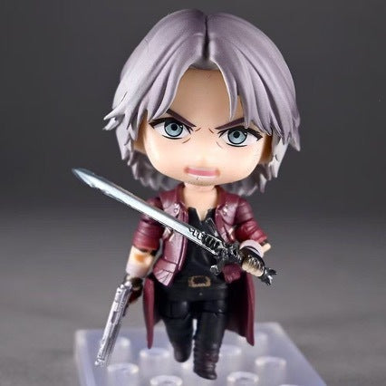 Chinese High Quality Q Version 1233 Dante Devil May Cry Interchangeable Face Clay Figure Game Model