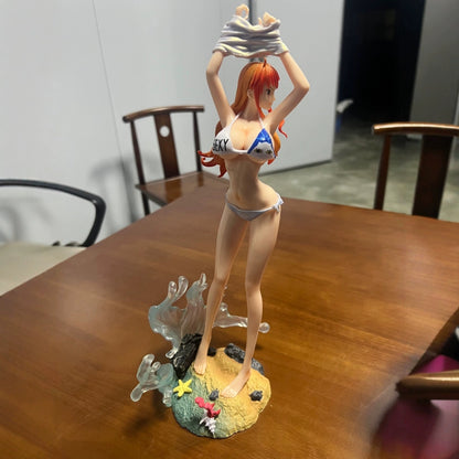 One Piece Nami Swimsuit Figure Anime Cartoon Desktop Model