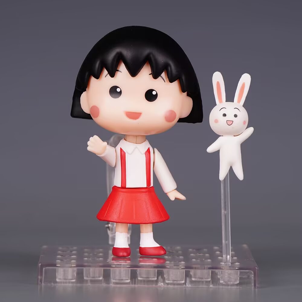 Chibi Maruko Chan 1500 Maruko Q Version Clay Movable Face Change Doll Boxed