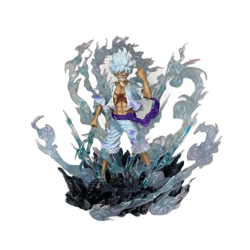 JT Statue Brother One Piece Buster Nika Sun God Lightning Form Model Anime Figure Statue