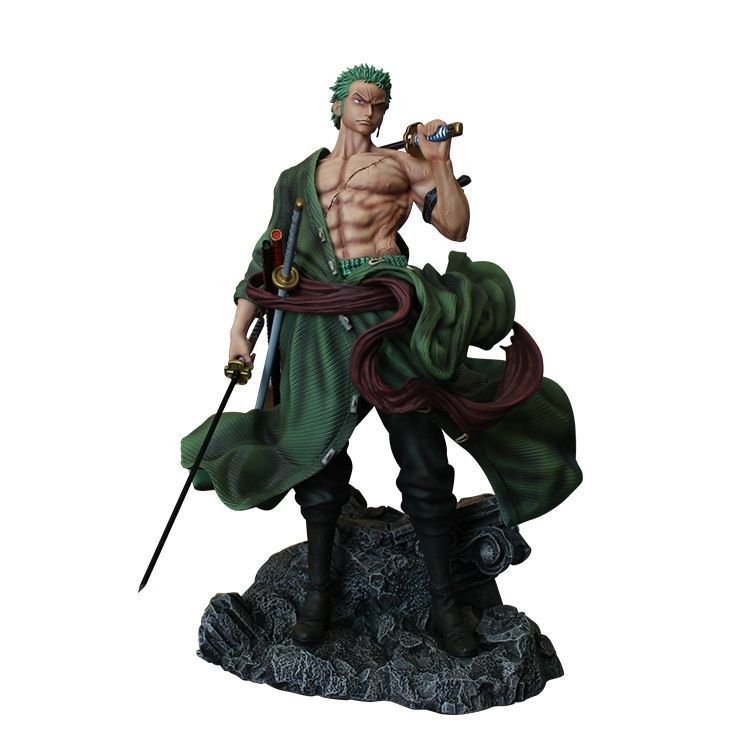 One Piece Warlord Mihawk Zoro Anime GK Model Figure Statue