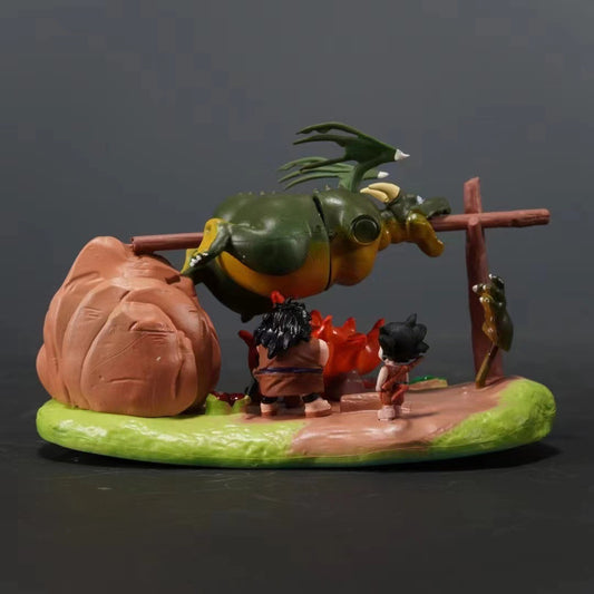 Anime Wholesale Dragon Ball GK Son Goku Big Egg Fish Pug Sinbaru Figure Model