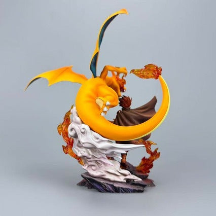 BKM Pokemon Anime Figure Desk Decor Statue Green-Blue Charizard