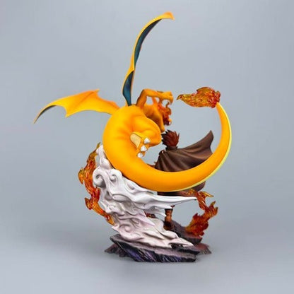 BKM Pokemon Anime Figure Desk Decor Statue Green-Blue Charizard