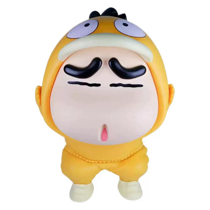 Premium Edition Giant Psyduck Crayon Shin-chan Cos Psyduck 1:1 Anime Cartoon Model Figure Ornament