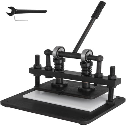 VEVOR Manual Leather Die Cutting and Embossing Press, 2 Plat 10.2 x 5.9 inch