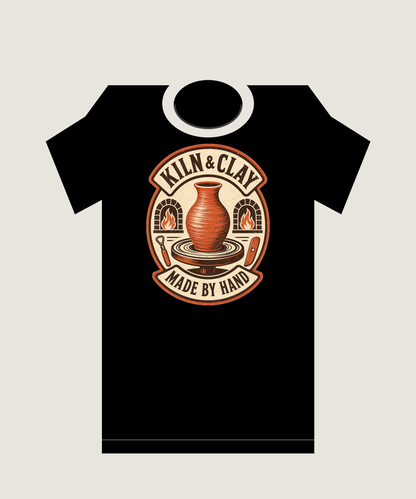 Kiln & Clay Society Vintage Pottery Graphic T-Shirt - POD-20260728-042_black_back_mockup
