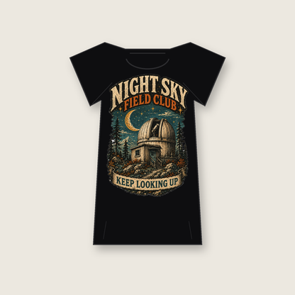 Night Sky Field Club Graphic T-Shirt - POD-20260728-056_black_back_mockup