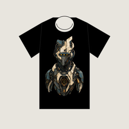 Amber Tracker Unit Original Industrial Sci-Fi Unisex Graphic T-Shirt - POD-20260728-069_black_front_mockup