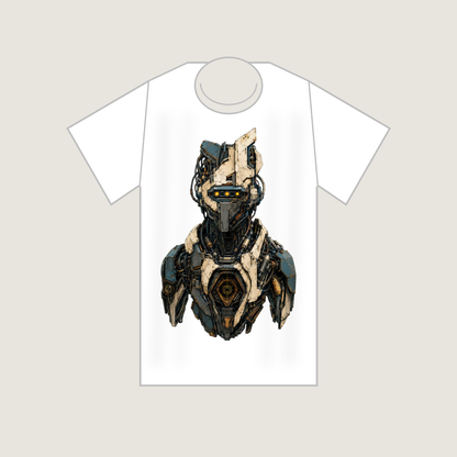 Amber Tracker Unit Original Industrial Sci-Fi Unisex Graphic T-Shirt - POD-20260728-069_white_front_mockup
